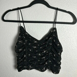 ☀️Garage Cropped Floral Tank